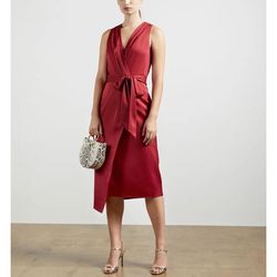 Ted Baker Red Size 2 Summer Wrap Sunday Cocktail Dress on Queenly