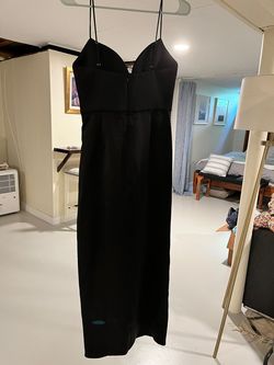 Zara Black Size 0 Free Shipping Sorority Rush Side slit Dress on Queenly