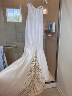 Jovani Multicolor Size 4 Floor Length Short Height Mermaid Dress on Queenly