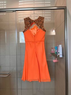 Orange Size 0 Cocktail Dress on Queenly