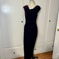 Vince Camuto Purple Size 10 Floor Length Side slit Dress on Queenly