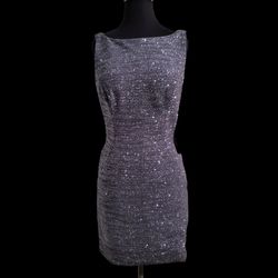 Style 42863 Jovani Silver Size 8 Mini 50 Off Cocktail Dress on Queenly