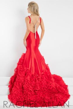 Rachel Allan Red Size 2 Floor Length Prom Pageant Mermaid Dress on Queenly