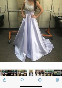 Sherri Hill Purple Size 2 One Shoulder Prom Pageant Ball gown on Queenly