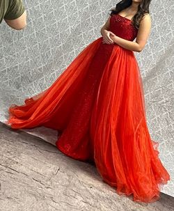 Sherri Hill Red Size 2 50 Off Floor Length Strapless Straight Dress on Queenly