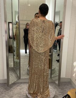 Gold Size 8 Train Dress on Queenly