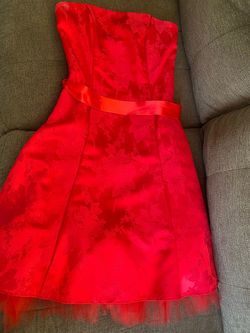 Jessica McClintock Red Size 2 Flare 50 Off Jersey Cocktail Dress on Queenly
