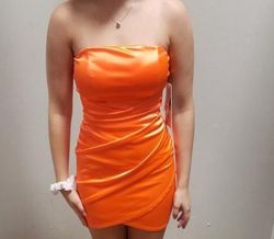 Orange Size 00 Cocktail Dress on Queenly