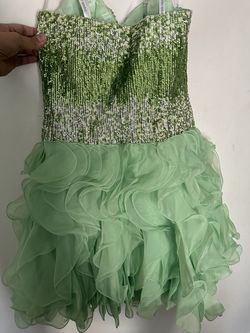 Sherri Hill Green Size 4 70 Off Straight Dress on Queenly