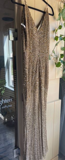 Style Unknown Sherri Hill Gold Size 8 Free Shipping Prom Pageant Mermaid Dress on Queenly