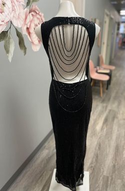 Black Size 12 Side slit Dress on Queenly