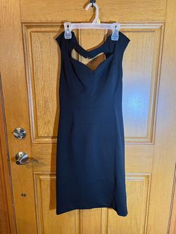 White House Black Market Black Size 4 Prom Swoop Cocktail Dress on Queenly