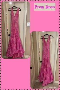Jovani Pink Size 8 Prom Ball gown on Queenly