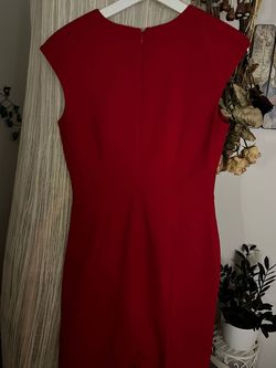 Calvin Klein Red Size 8 Sorority Rush Cocktail Dress on Queenly