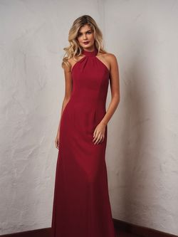 Style P216061 Jasmine Red Size 6 Prom Halter Party Mermaid Dress on Queenly