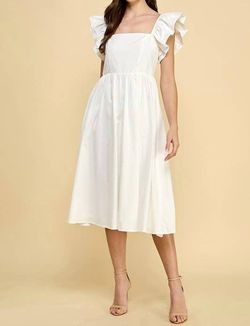 Style 1-1913505943-2793 TCEC White Size 12 Square Neck Bridal Shower Engagement Cocktail Dress on Queenly