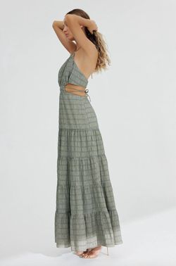 Style 1-1918201382-1901 SIGNIFICANT OTHER Multicolor Size 6 Halter Cut Out Straight Dress on Queenly