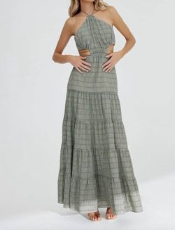Style 1-1918201382-1901 SIGNIFICANT OTHER Multicolor Size 6 Halter Tall Height Straight Dress on Queenly