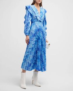 Style 1-2023866207-1498 Derek Lam 10 Crosby Blue Size 4 Polyester Sleeves Cocktail Dress on Queenly