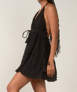 Style 1-2270071399-2793 ELAN Black Size 12 Sorority Rush Halter Summer Casual Cocktail Dress on Queenly