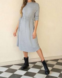 Style 1-2466248545-3236 Venti6 Grey Size 4 Long Sleeve Cocktail Dress on Queenly