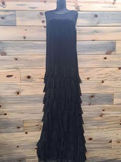 Style 1-2545821802-2168 Robert Rodriguez Black Label Black Size 8 Floor Length Tall Height Straight Dress on Queenly