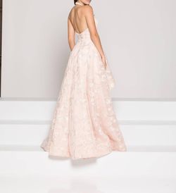 Style 1-2720863148-98 COLORS DRESS Pink Size 10 Sheer Lace Side slit Dress on Queenly
