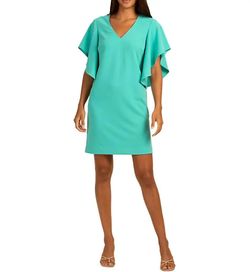 Style 1-3054319787-1901 Trina Turk Blue Size 6 Free Shipping Turquoise Cocktail Dress on Queenly