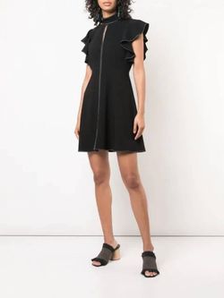 Style 1-3139317955-2168 cinq a sept Black Size 8 Flare Tall Height Cocktail Dress on Queenly