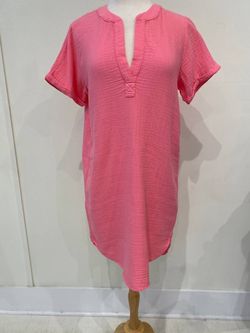 Style 1-3336615063-2696 bobi Pink Size 12 Plus Size Sleeves Cocktail Dress on Queenly
