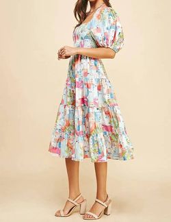 Style 1-3727326980-2793 PINCH Multicolor Size 12 Sleeves Plus Size Print Cocktail Dress on Queenly