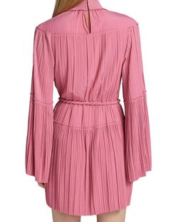 Style 1-3831929095-1901 A.L.C. Pink Size 6 Sleeves Mini Long Sleeve Cocktail Dress on Queenly