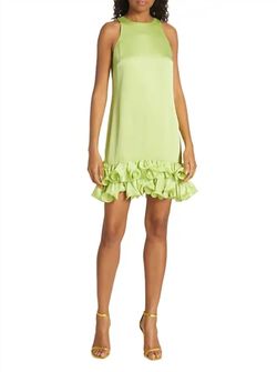 Style 1-665382905-3236 Trina Turk Green Size 4 Feather Free Shipping Cocktail Dress on Queenly