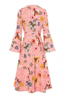 Style 1-1053193125-1901 Mary Katrantzou Pink Size 6 Silk Cocktail Dress on Queenly
