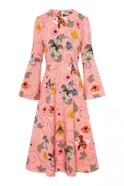Style 1-1053193125-1901 Mary Katrantzou Pink Size 6 Cocktail Dress on Queenly