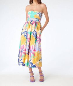 Style 1-1061350065-2901 GILNER FARRAR Multicolor Size 8 Bustier Strapless Pockets Cocktail Dress on Queenly