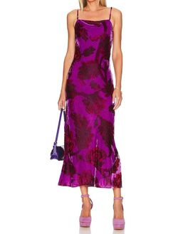 Style 1-1249423081-1498 RHODE Purple Size 4 Velvet Cocktail Dress on Queenly