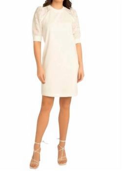 Style 1-1687340520-2901 ESQUALO White Size 8 Sleeves Polyester Cocktail Dress on Queenly