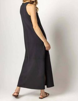 Style 1-2175184903-3471 Lilla P Black Size 4 Side Slit Keyhole Straight Dress on Queenly