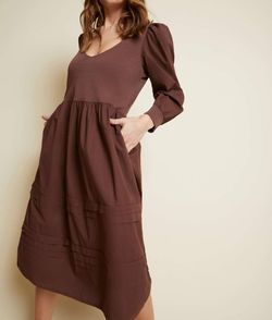 Style 1-2218176343-3855 Nation LTD Brown Size 0 Free Shipping Tall Height Cocktail Dress on Queenly