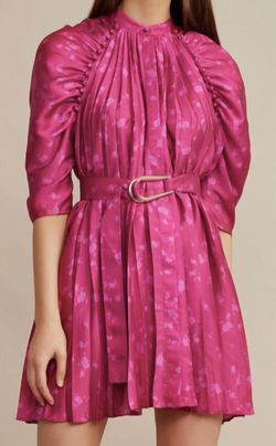 Style 1-2271825691-3642 ACLER Pink Size 2 Silk Jersey Summer Barbiecore Cocktail Dress on Queenly