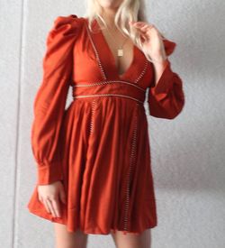 Style 1-2530545626-2901 Neon Blush Orange Size 8 Summer Sorority Rush Mini Cocktail Dress on Queenly