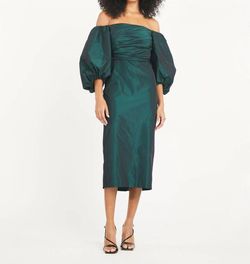Style 1-271540973-649 TANYA TAYLOR Green Size 2 Tall Height Side Slit Cocktail Dress on Queenly