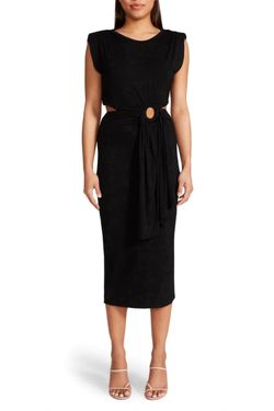 Style 1-2757913632-3011 STEVE MADDEN Black Size 8 Cocktail Dress on Queenly