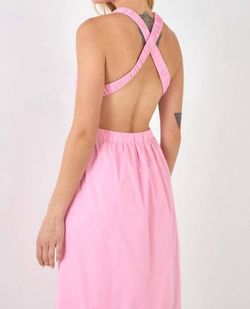 Style 1-3070770124-2791 English Factory Pink Size 12 Floor Length Military Halter Ruffles Straight Dress on Queenly