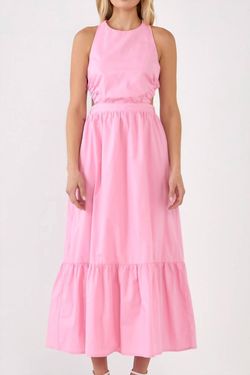 Style 1-3070770124-2791 English Factory Pink Size 12 Halter Tall Height Free Shipping Polyester Straight Dress on Queenly