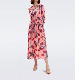 Style 1-3148041275-2901 Diane von Furstenberg Pink Size 8 Tulle V Neck Tall Height Polyester Cocktail Dress on Queenly