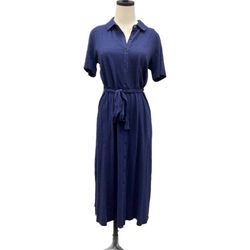 Style 1-3152231059-2901 mododoc Blue Size 8 Navy Tall Height Pockets Free Shipping Cocktail Dress on Queenly