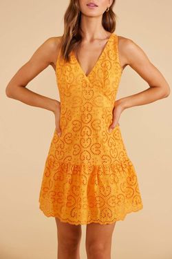 Style 1-3206044993-3906 MINKPINK Orange Size 0 V Neck Free Shipping Summer Sorority Cocktail Dress on Queenly
