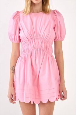 Style 1-3495657107-3011 English Factory Pink Size 8 Polyester Mini Sorority Rush Cocktail Dress on Queenly
